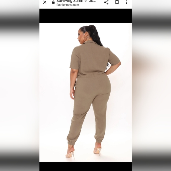 FASHION NOVA Women's Surviving Summer Jumpsuit  Size 2X - Picture 4 of 8